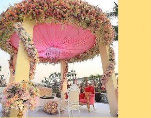 Circular Floral Dome Mandap - Madhya Pradesh Event Management